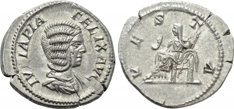 JULIA DOMNA (Augusta, 193-217). Denarius. Rome. 

Obv: IVLIA PIA FELIX AVG. 
...