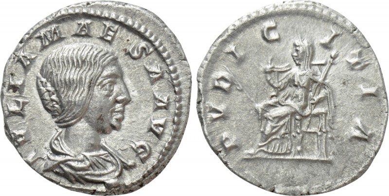 JULIA MAESA (218-224/5). Denarius. Rome. 

Obv: IVLIA MAESA AVG. 
Draped bust...
