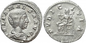 JULIA MAESA (218-224/5). Denarius. Rome