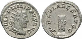 PHILIP I THE ARAB (244-249). Antoninianus. Rome. Saecular Games/ 1000th Anniversary of Rome issue