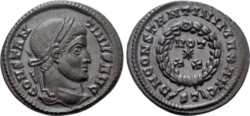 CONSTANTINE I 'THE GREAT' (307/10-337). Follis. Ticinum. 

Obv: CONSTANTINVS A...