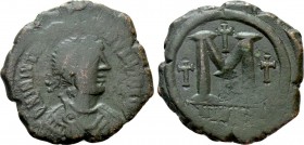 JUSTIN I & JUSTINIAN I (527). Follis. Nicomedia