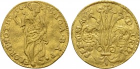 ITALY. Florence. Ferdinand I de Medici (1587-1608). GOLD Ducat (1595)