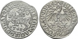 LITHUANIA. Sigismund August of Poland (1544-1572). Half Grosh (1548)