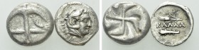 2 Coins of Apollonia Pontika and Kallatis