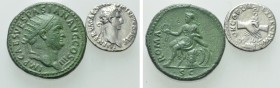 2 Roman Coins; Tooled!
