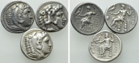 3 tetradrachms of Alexander the Great
