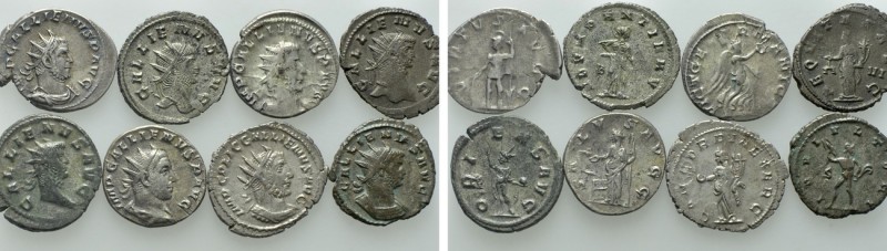8 Antoniniani of Gallienus. 

Obv: .
Rev: .

. 

Condition: See picture....