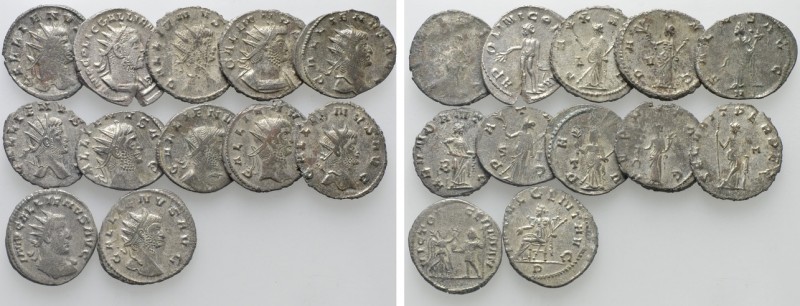 12 Antoniniani of Gallienus. 

Obv: .
Rev: .

. 

Condition: See picture....