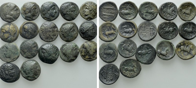 17 Greek Coins; Philipp II; Alexander III. 

Obv: .
Rev: .

. 

Condition...