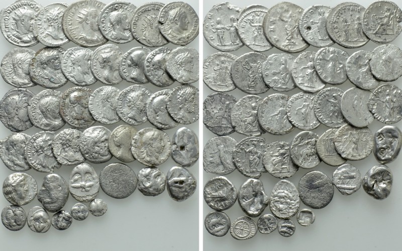 38 Greek and Roman Silver Coins.

Obv: .
Rev: .

.

Condition: See pictur...