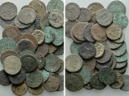 Circa 40 Ancient Coins; Mostly Roman