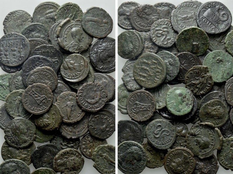 Circa 47 Roman Provincial Coins. 

Obv: .
Rev: .

. 

Condition: See pict...