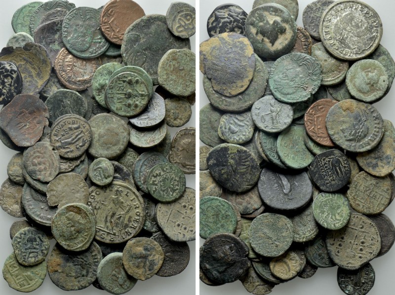 Circa 70 Ancient and Medieval Coins. 

Obv: .
Rev: .

. 

Condition: See ...