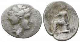 Bruttium. Terina circa 300 BC. Drachm AR