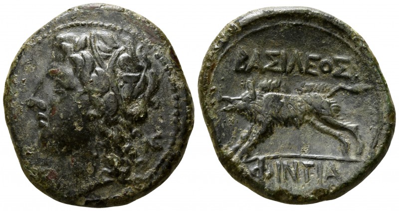 Sicily. Akragas. Phintias. Tyrant 287-279 BC.
Bronze Æ

21mm., 6,49g.

Wrea...
