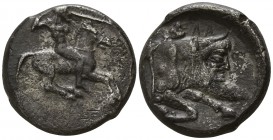 Sicily. Gela circa 490-480 BC. Didrachm AR