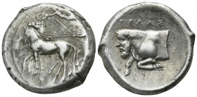 Sicily. Gela circa 420-415 BC. Tetradrachm AR