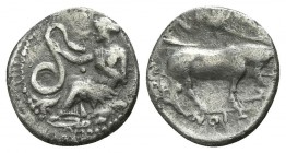 Sicily. Selinus circa 410 BC. Litra AR
