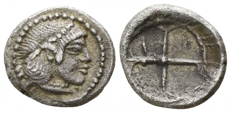 Sicily. Syracuse. Deinomenid Tyranny 485-466 BC.
Litra AR

8mm., 0,65g.

Di...