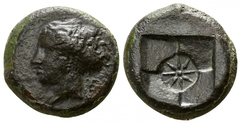 Sicily. Syracuse. Second Democracy 466-405 BC.
Hemilitron Æ

16mm., 4,73g.
...