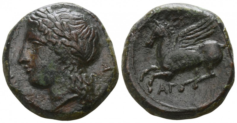 Sicily. Syracuse. Timoleon and the Third Democracy 344-317 BC.
Bronze Æ

17mm...