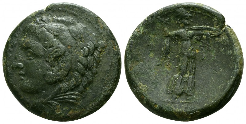 Sicily. Syracuse. Pyrrhos circa 278-276 BC.
Bronze Æ

23mm., 10,45g.

Head ...