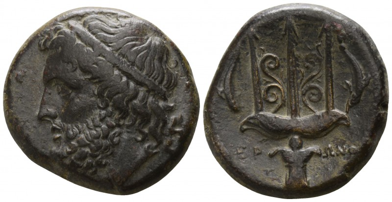 Sicily. Syracuse. Hieron II 275-215 BC.
Bronze Æ

21mm., 8,72g.

Diademed h...