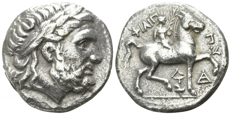 Kings of Macedon. Amphipolis. Philip II. 359-336 BC.
Tetradrachm AR

23mm., 1...