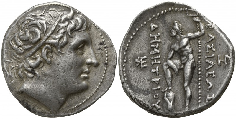 Kings of Macedon. Pella. Demetrios I Poliorketes 306-283 BC.
Tetradrachm AR

...