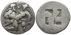 Islands off Thrace. Thasos circa 460 BC. Stater AR