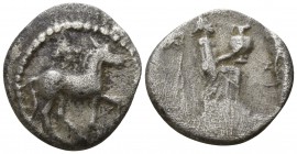 Thessaly. Larissa circa 460-400 BC. Obol AR
