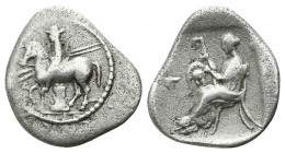 Thessaly. Perrhaiboi circa 450-400 BC. Trihemiobol AR