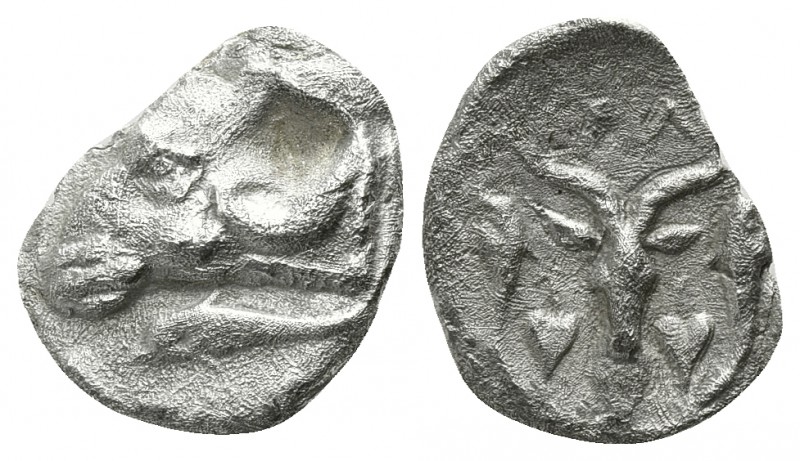 Phokis. Federal Coinage, Delphi circa 350 BC.
Trihemiobol AR

8mm., 0,83g.
...