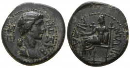 Phrygia. Aizanis . Agrippina II AD 50-59. Bronze Æ