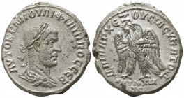 Seleucis and Pieria. Antioch. Philip I Arab 244-249 AD. Dated Year 4=248 AD.. Billon-Tetradrachm