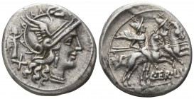 C. Terentius Lucanus.  147 BC. Rome. Denar AR