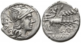 L. Antestius Gragulus.  136 BC. Rome. Denar AR