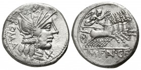 M. Fannius 123 BC. Rome. Denar AR