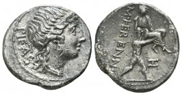 M. Herennius. 108-107 BC. Rome. Denar AR