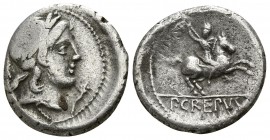 Pub. Crepusius 82 BC. Rome. Denar AR