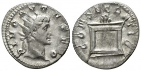 Divus Augustus AD 14. Rome. Antoninianus AR, Struck under Traianus Decius ( 249 - 251 ).
