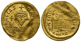 Phocas. AD 602-610. Byzantine. Solidus AV