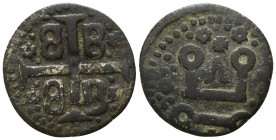 Francesco II Gattilusio AD 1384-1403. Mytilene. Denaro AE