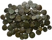 Lot of 100 greek bronze coins / SOLD AS SEEN, NO RETURN!