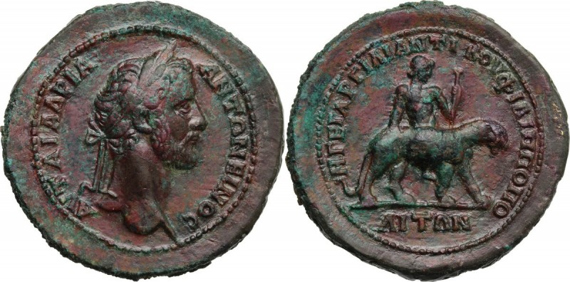 Antoninus Pius (138-161). AE Medallion, Philippopolis mint, Thrace. ΑVT AI AΔPIA...