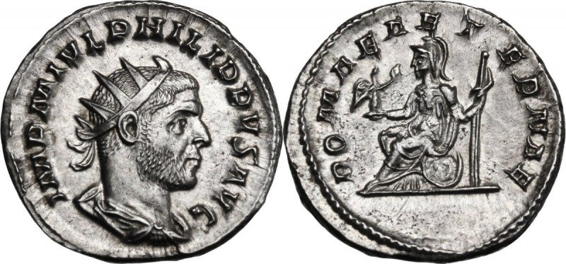 Philip I (244-249). AR Antoninianus, Ludi Saeculares issue. Antioch mint, struck...