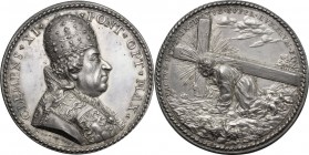 Clemente XI (1700-1721), Giovanni Francesco Albani. Medaglia straordinaria. CLEMENS XI PONT OPT MAX. Busto a destra con triregno e piviale decorato; n...