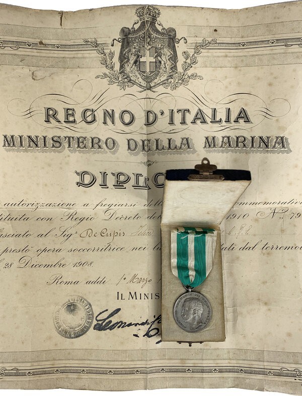 Casa Savoia. Vittorio Emanuele III (1900-1943). Medaglia commemorativa per il te...