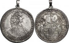Austria. Wolfgang, Graf von Schrattenbach (1711-1738), Bishop. Thaler 1722, Olmütz mint. KM 133; Dav. 1218; Suchomel/Videman 747. AR. 28.90 g. 45.80 m...